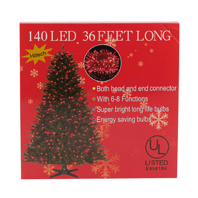 140pc led christmas lights- 36ft -- 24 per case