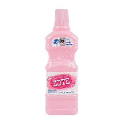 zote liquid laundry detergent- 1 liter- pink -- 12 per case