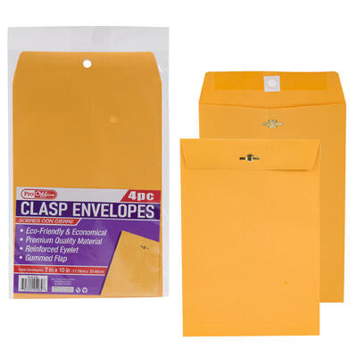 proffice 4pc clasp mailer- yellow- 7 x10 -- 48 per case