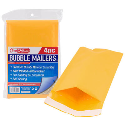 proffice 4pc bubble mailer- 6 x9 - yellow -- 48 per case