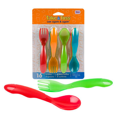 16pc toddler fork and spoon set- 5 -- 24 per case