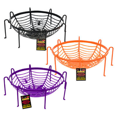 halloween spider candy dish- 12 -- 36 per case