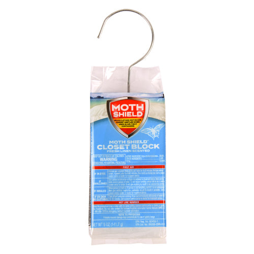 moth shield closet block fresh linen 5 oz -- 24 per case