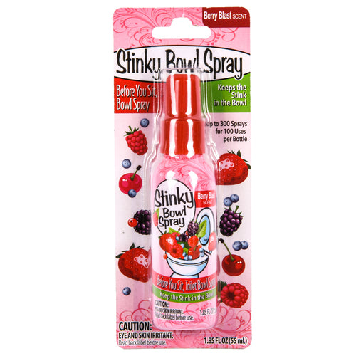 stinky bowl spray berry blast scent 1.85 oz -- 24 per case