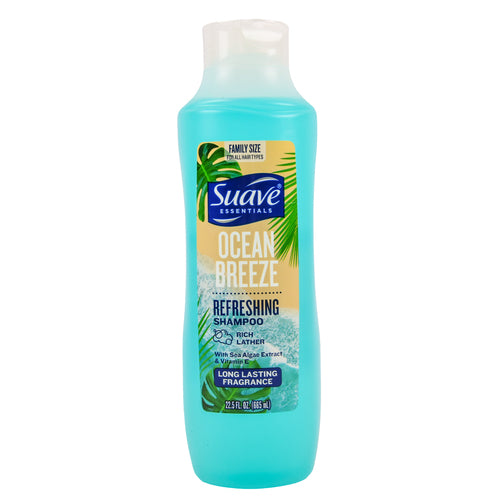 suave shampoo ocean breeze 22.5 oz. -- 6 per case