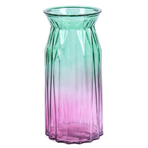 glass vase 2 tone 9.8in gv1853 -- 12 per case