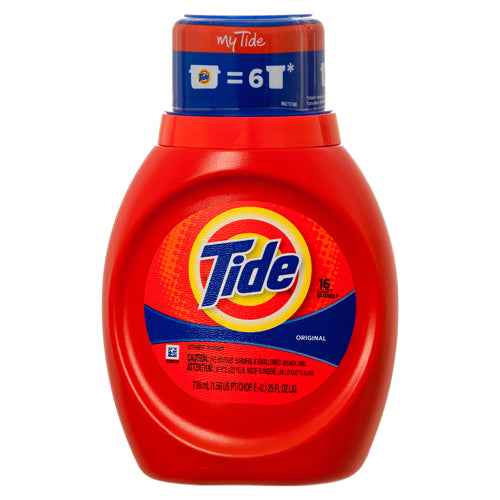 tide original liquid detergent 25 oz -- 6 per case