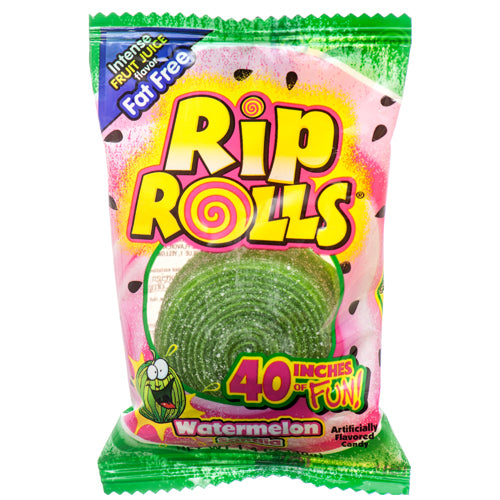 rip roll sour candy watermelon  -  -- 24 per box