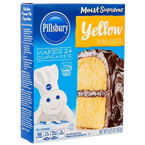 pillsbury cake mix 15.25 oz yellow -- 12 per case