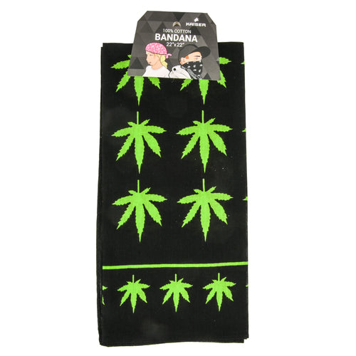 bandana single pack marijuana3 -- 12 per box