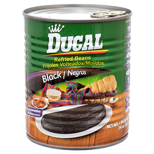 ducal refried black beans - 29 oz -- 12 per case