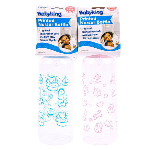 baby bottle assorted prints 9 oz -- 12 per box