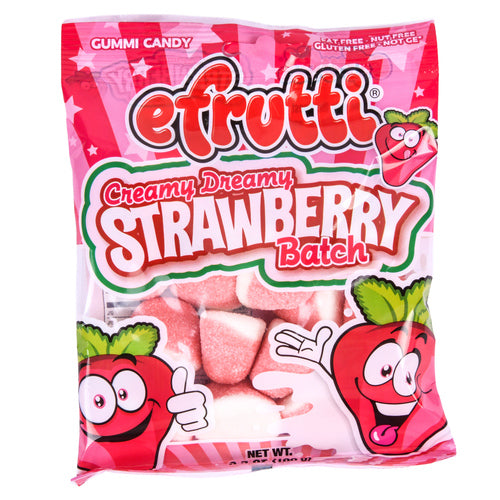 efrutti creamy dream strawberries bag 3.50 oz -- 12 per case