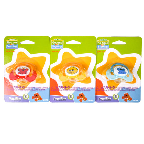 sesame pacifier assorted prints -- 12 per box