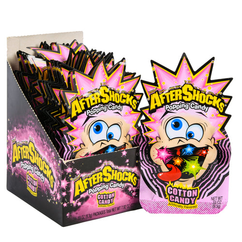 aftershocks popping candy cotton candy .33 oz. 24ct. -- 24 per box