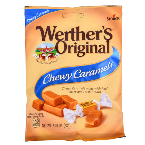 werther s original chewy caramels 2.40 oz -- 12 per case