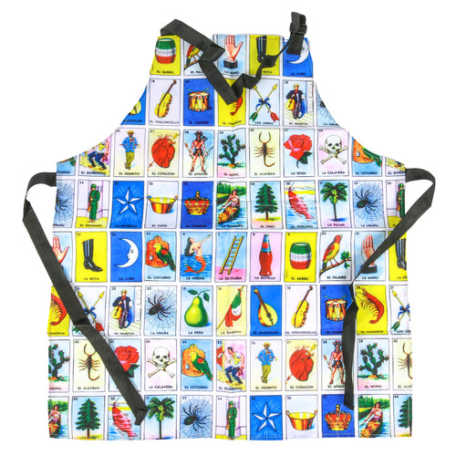 apron loteria design w pockets -- 12 per box