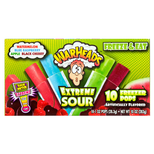 ice pops warheads extreme sour 1 oz 10ct -- 12 per case