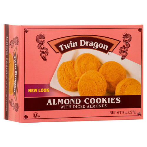 twin dragon almond cookies 8 oz - bulk  -- 24 per case