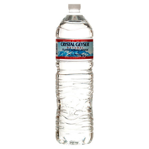 crystal geyser natural alpine spring water  -- 12 per case