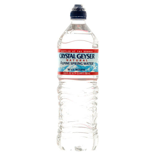 crystal geyser sports bottle - 700ml - 24 pack -- 24 per case