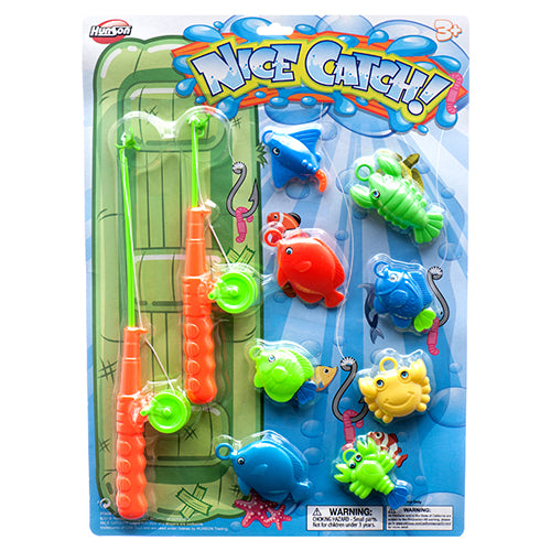 toy fishing game on card -- 12 per case