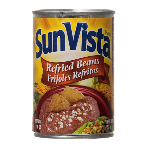 sun vista refried beans 16 oz -- 12 per case