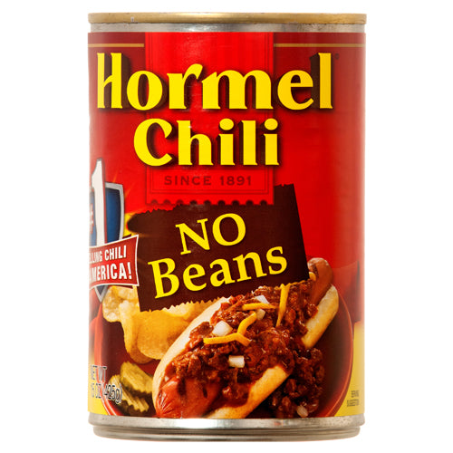 hormel chili with no beans - 15 oz - 6 pack -- 6 per case