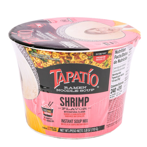 tapatio ramen bowl 3.8 oz shrimp -- 6 per case