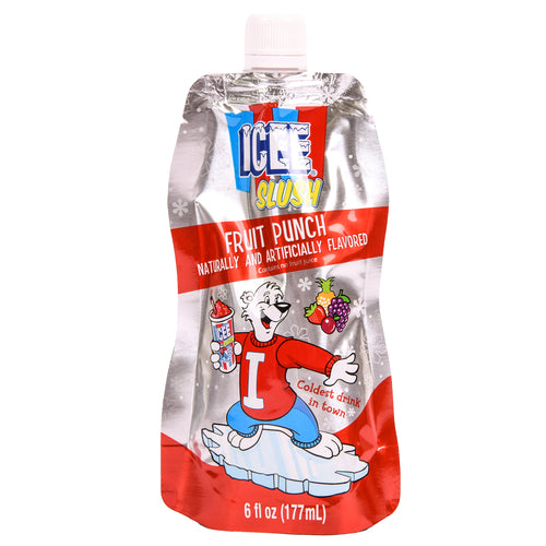 icee slush fruit punch 6 oz -- 24 per case