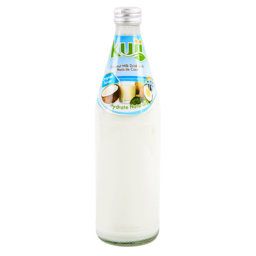 kuii coconut milk w nata de coco original 485ml -- 12 per case