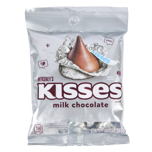 hershey s 4.84 oz peg milk chocolate kisses -- 12 per case