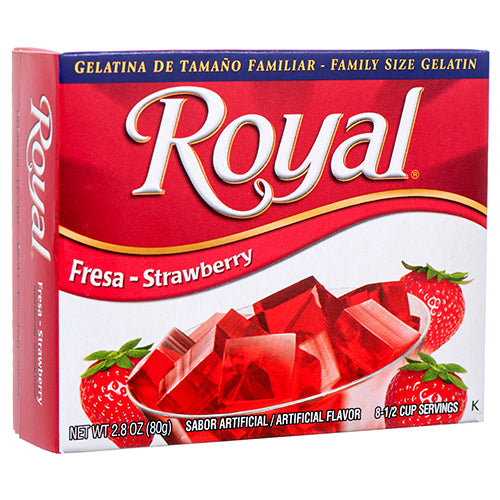 royal gelatin strawberry 2.8 oz  -- 12 per case