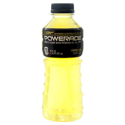 powerade 20 oz lemon lime -- 24 per case