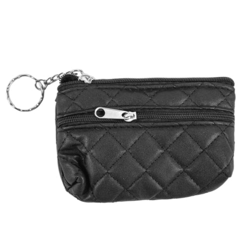 coin purse solid black -- 12 per box