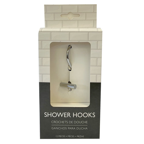 shower hooks chrome -- 30 per case