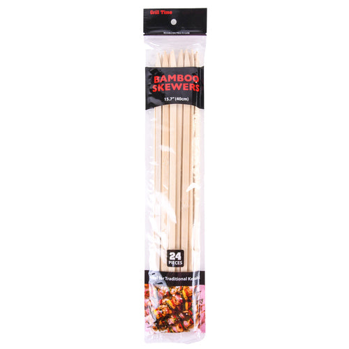 flat bamboo skewers 15.7 24-ct -- 24 per box