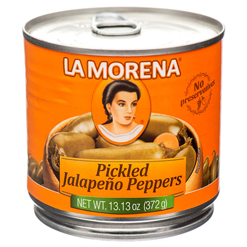 la morena whole jalapeños - 13oz - -  -- 12 per case