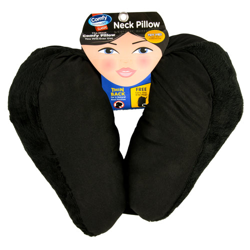 neck pillow - comfy commuter w carry bag ear plugs -- 10 per case