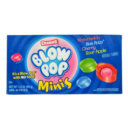 charms blow pop minis theatre box 3.5 oz -- 12 per case