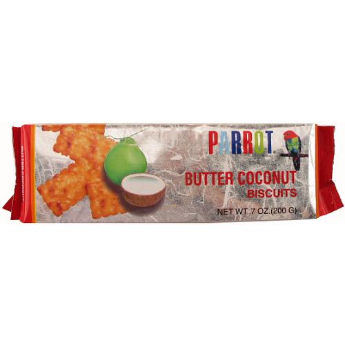 parrot biscuits - butter coconut -- 24 per case