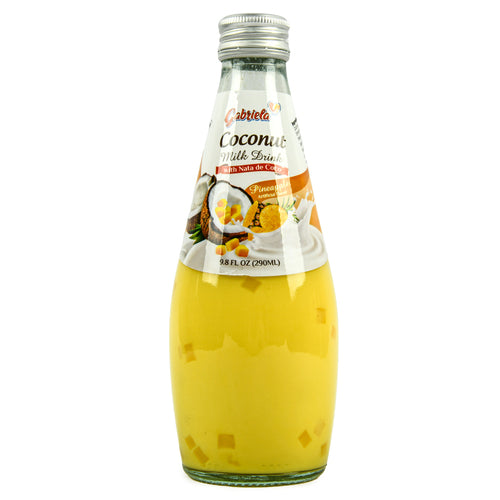 gabriela coconut milk w nata de coco pineapple 290ml -- 24 per case