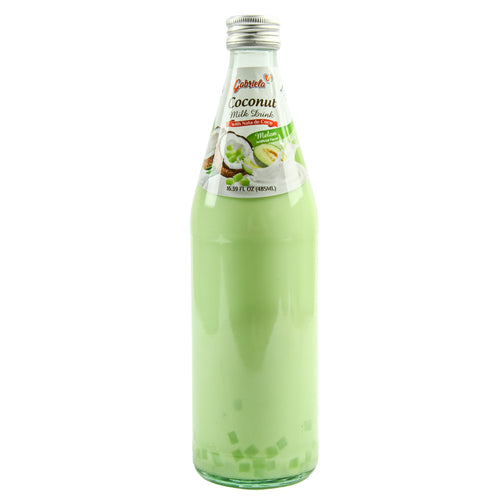 gabriela coconut milk w nata de coco melon 485ml -- 12 per case