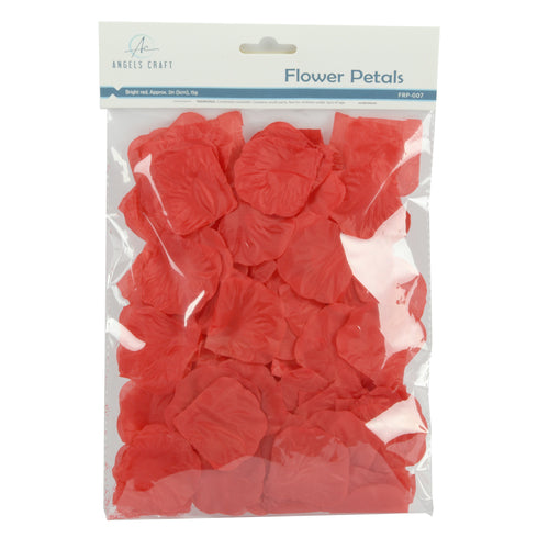 craft flower petals red -- 12 per box