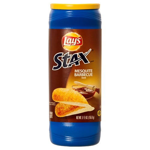 lay's stax mesquite bbq 5.5 oz -- 17 per case