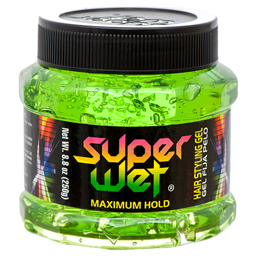 superwet hair gel 8.8 oz green -- 24 per case