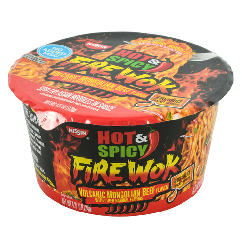 nissin bowl hot spicy volcanic exp 7-12-24 7-19-24 -- 6 per case