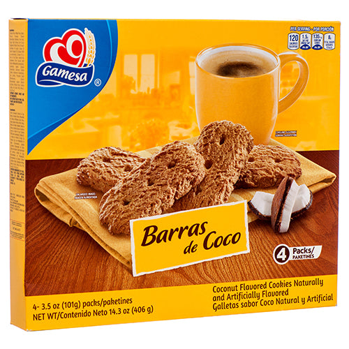 gamesa barra de coco 14.3 oz -- 12 per case