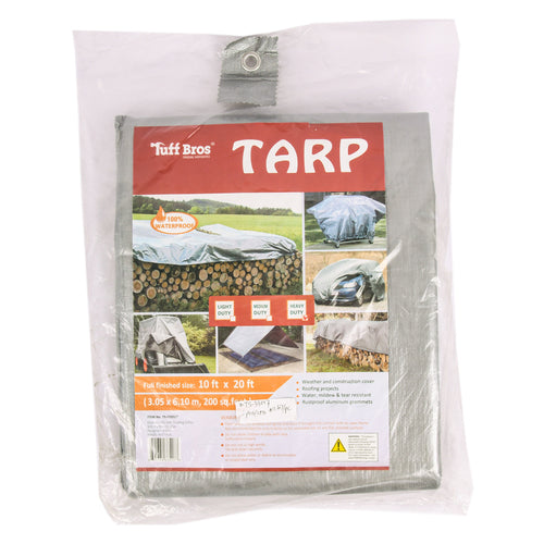 tarp silver 10x20 hvy-duty ts-33517 -- 6 per case