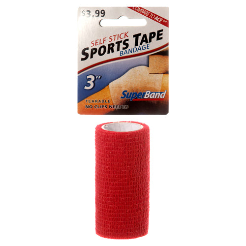 superband sports tape 3 self stick 6 asst -- 36 per case